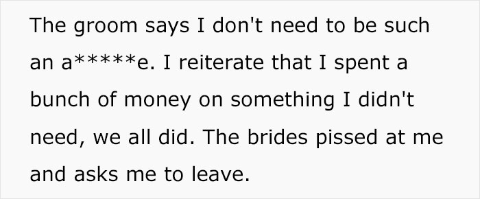 "Am I The Jerk For Being Pissed There Was No Alcohol At A Wedding?"