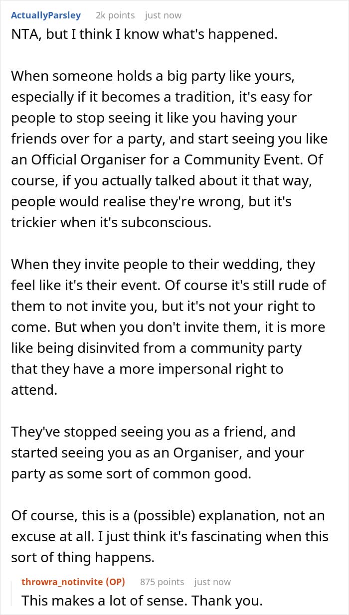 "AITA For Not Inviting Them To My Christmas Party After They Didn&rsquo;t Invite Me To Their Wedding?"