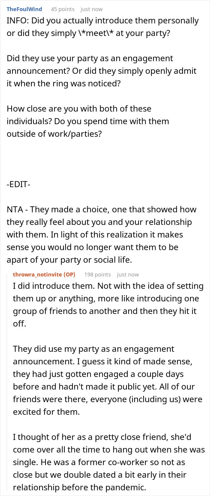 "AITA For Not Inviting Them To My Christmas Party After They Didn&rsquo;t Invite Me To Their Wedding?"