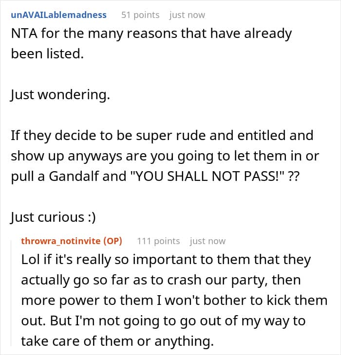 "AITA For Not Inviting Them To My Christmas Party After They Didn&rsquo;t Invite Me To Their Wedding?"