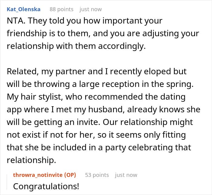 "AITA For Not Inviting Them To My Christmas Party After They Didn&rsquo;t Invite Me To Their Wedding?"